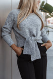 Captivate Knit Sweater Grey
