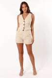 Hale Linen Shorts Natural