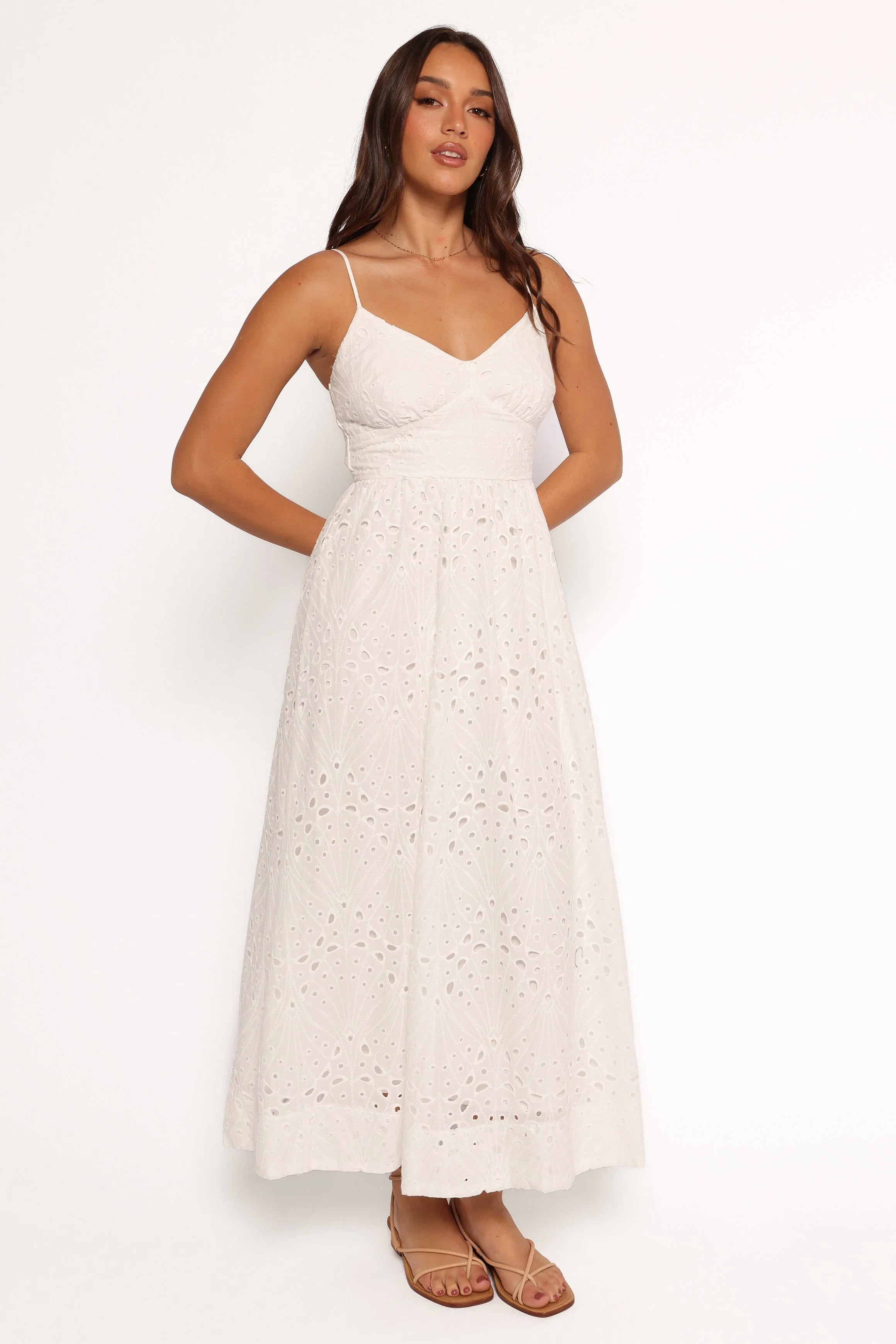 Yasmin Midi Dress White
