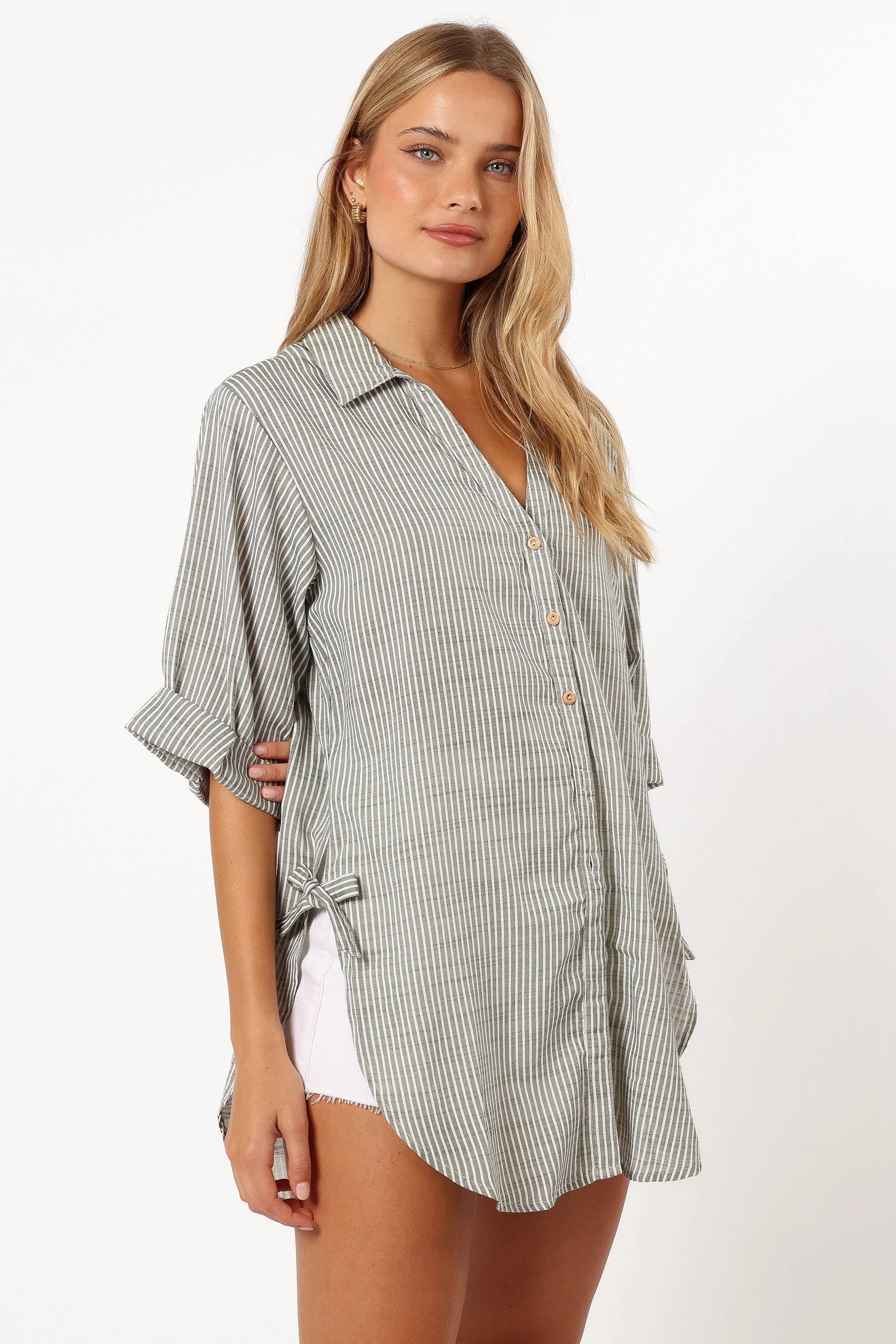 Wren Oversized Shirt Olive
