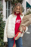 Alegra Quilted Jacket Cream