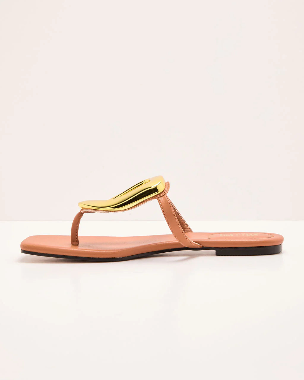 Coasted Aura Metal Hardware Flat Sandal