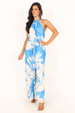 Aminah Jumpsuit Blue Floral