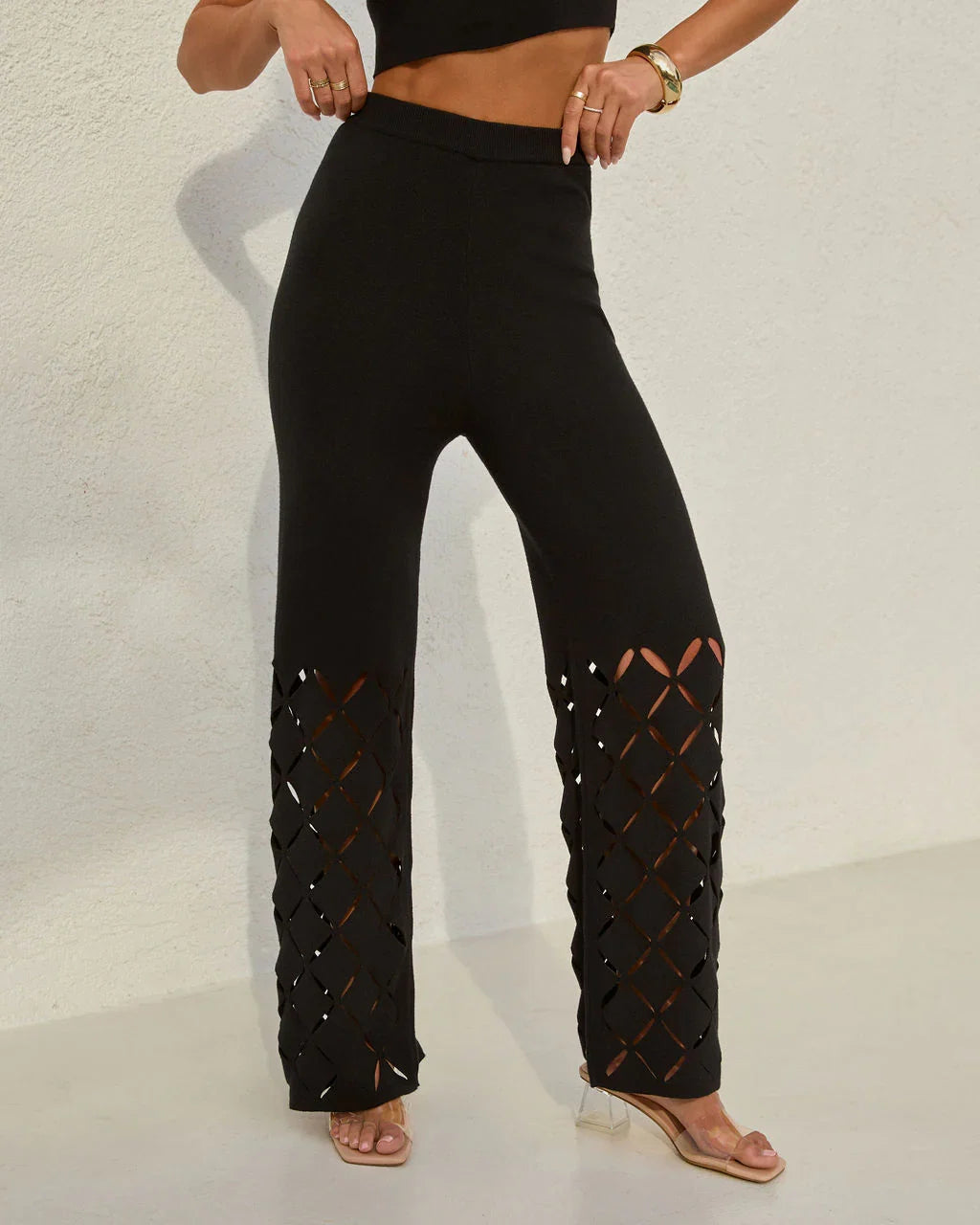 Colette Laser Cut Out Pants