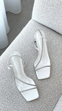 Kaye Heels White Diamante