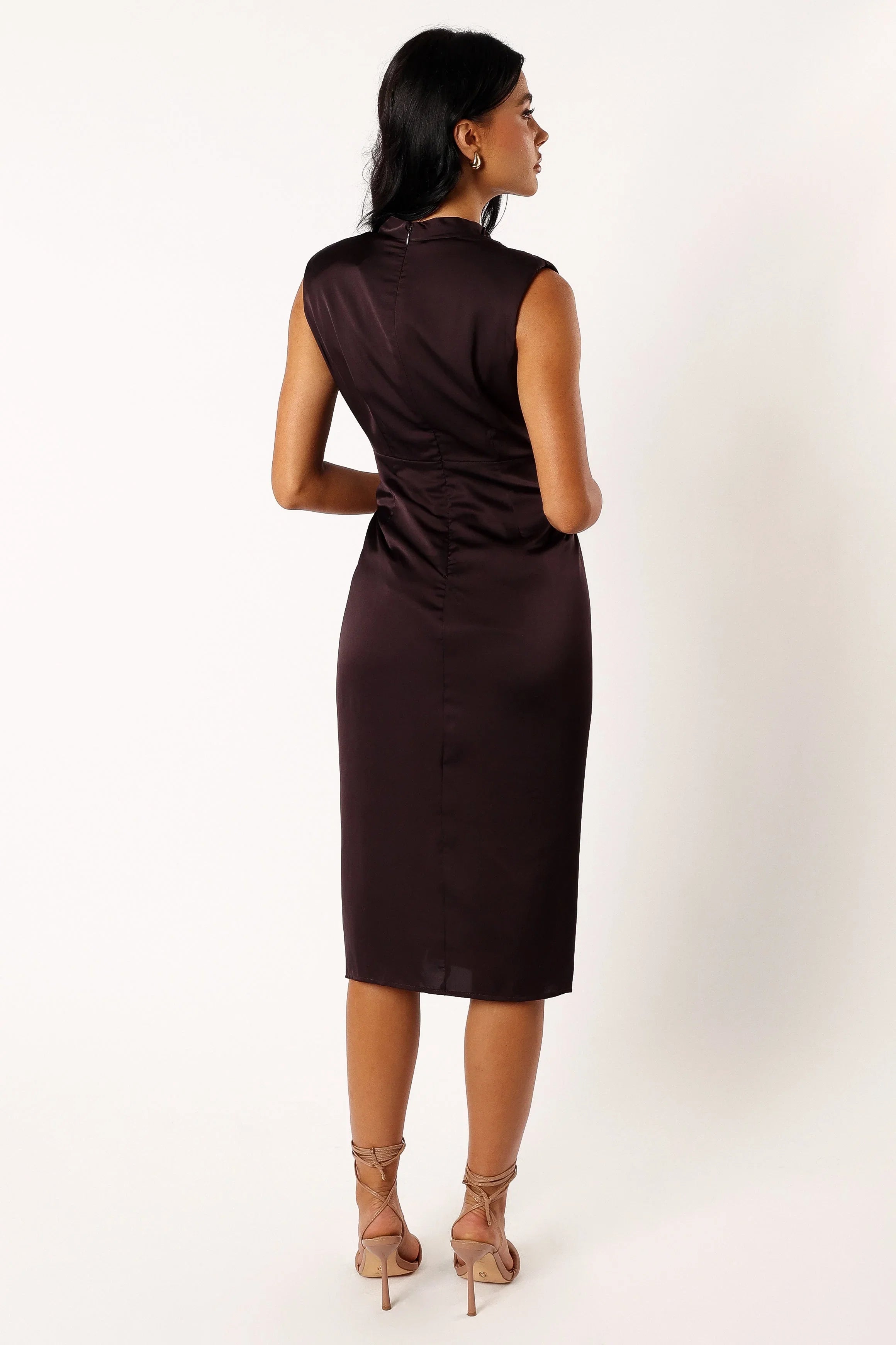 Dina Midi Dress Black Coffee