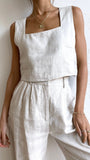 Tillie Crop Top Oatmeal