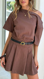 Aleski Mini Dress Chocolate