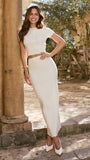 Xanthe Knit Maxi Skirt Cream