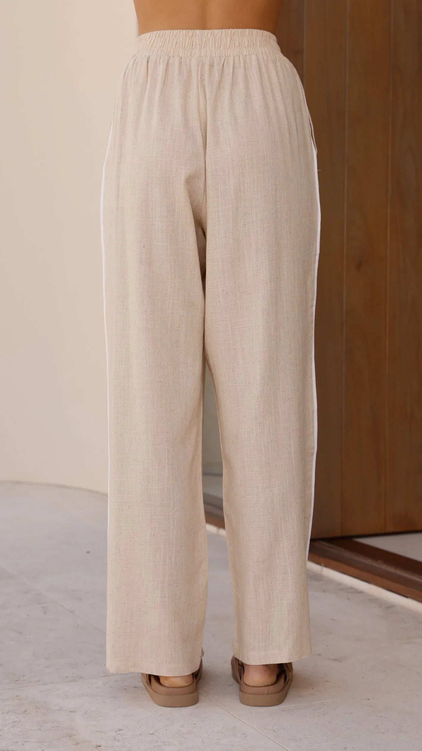 Hartley Pants Beige White