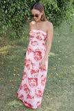 Calypso Maxi Dress Pink Peony