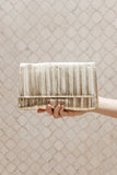 Gemma Ruched Clutch Gold