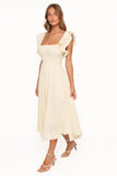 Linda Midi Dress Butter Yellow