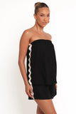 Kristia Strapless Romper Black