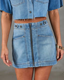 Arianne Zip Up Mini Skirt