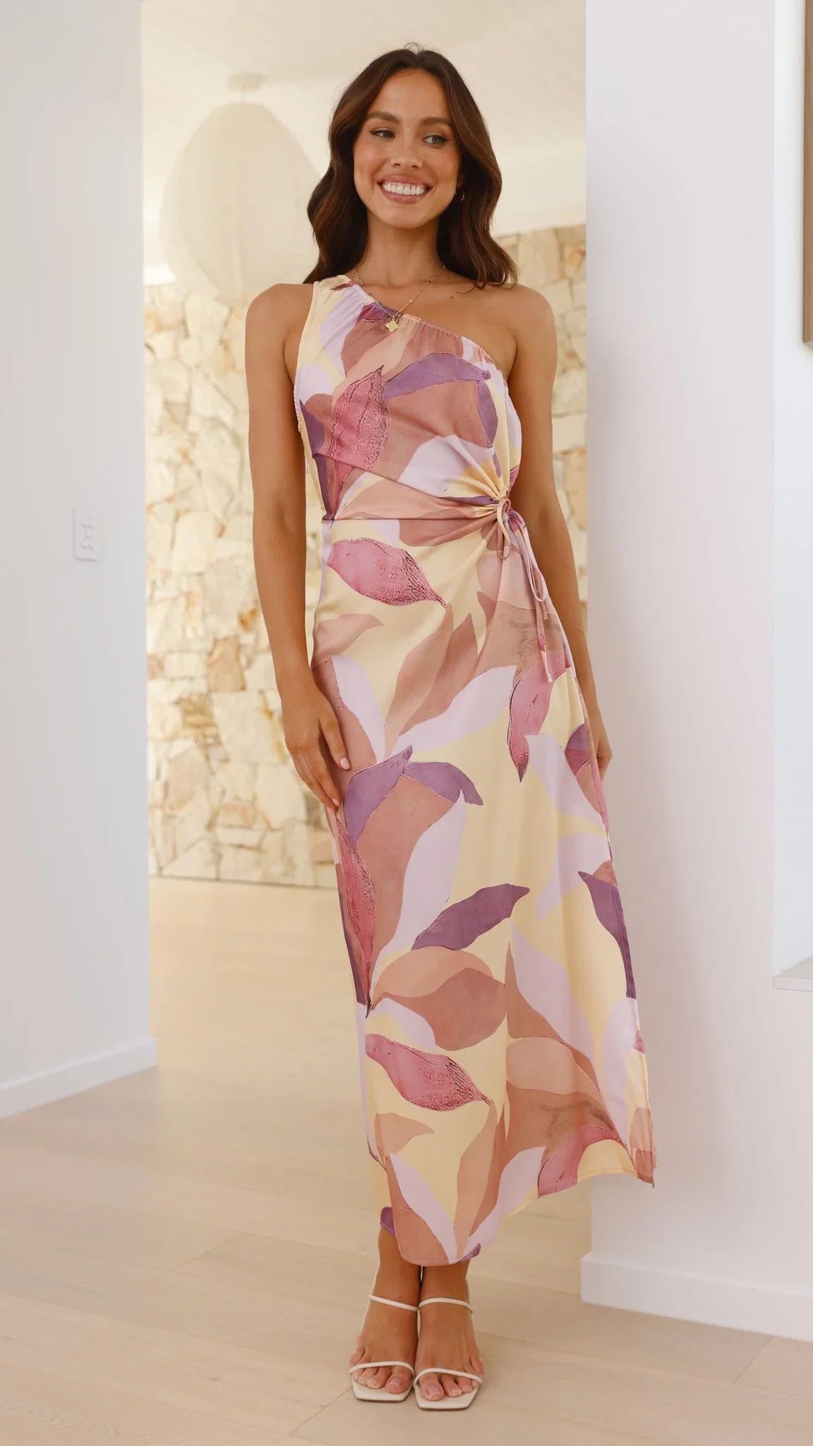 Lana Maxi Dress Pink Purple Floral