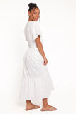 Edel Short Sleeve Maxi Dress White