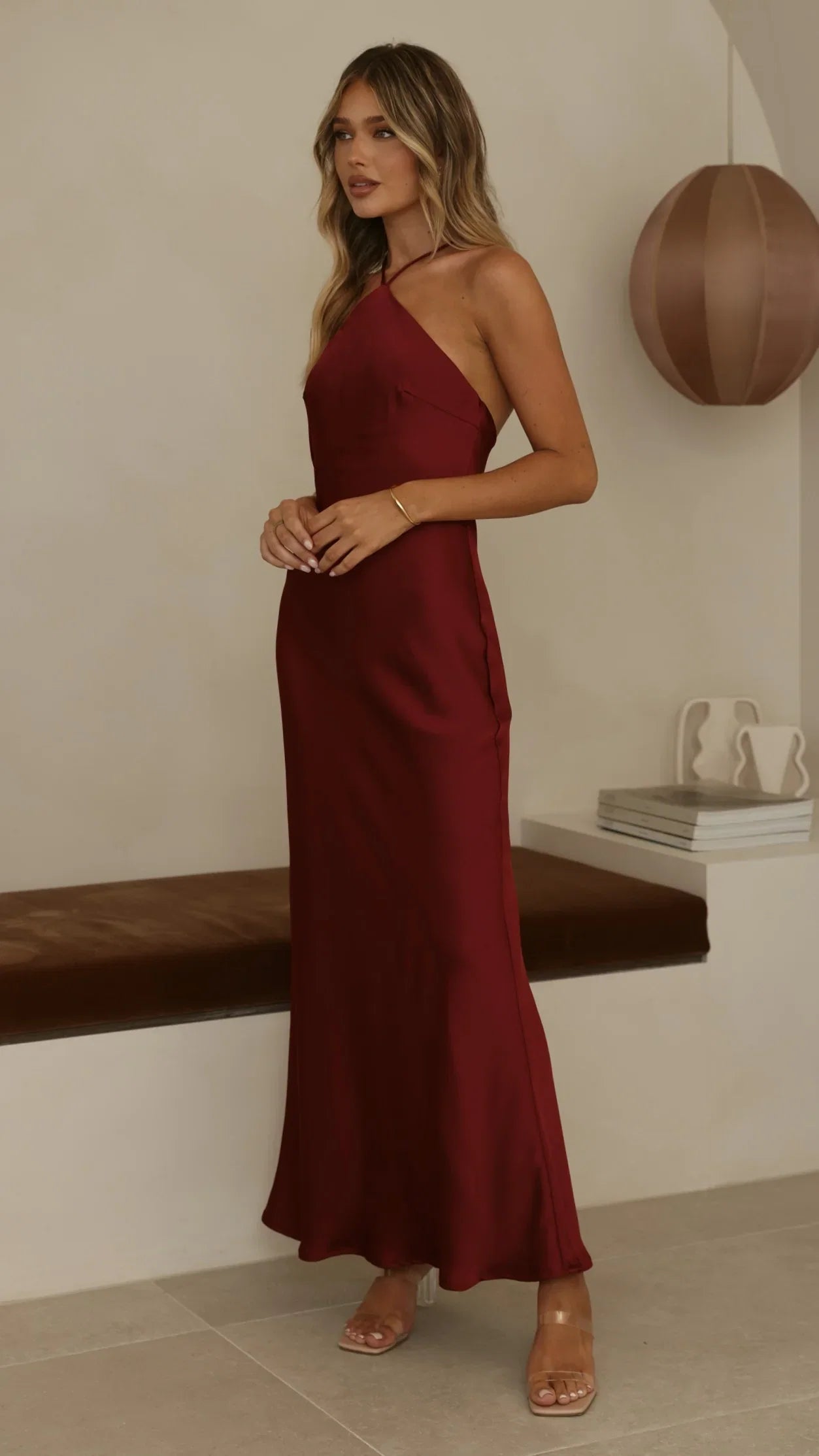 Chiara Maxi Dress Wine