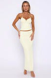 Lemon Squeeze Maxi Skirt Lemon