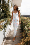 Surri Midi Slip Dress White