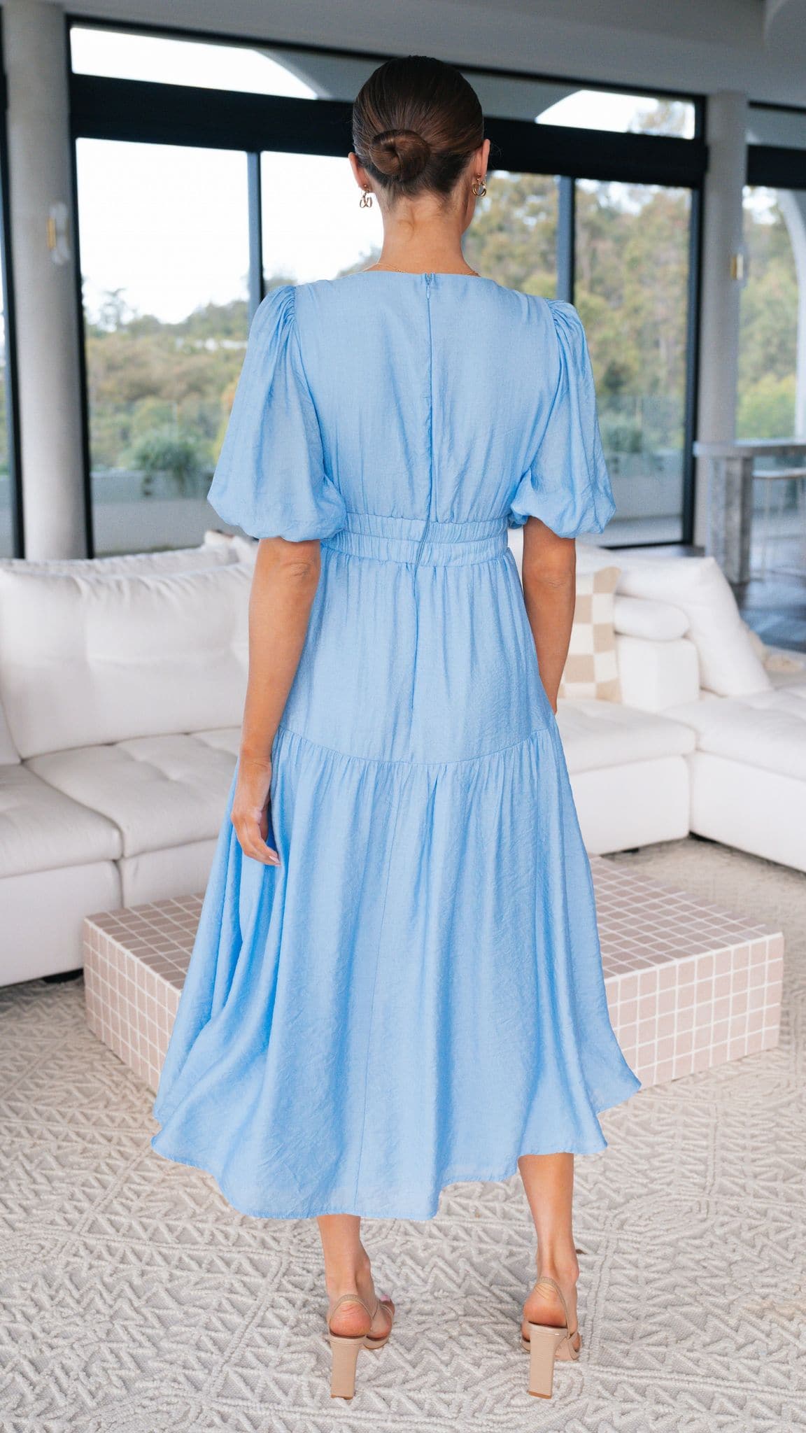 Erin Midi Dress Blue