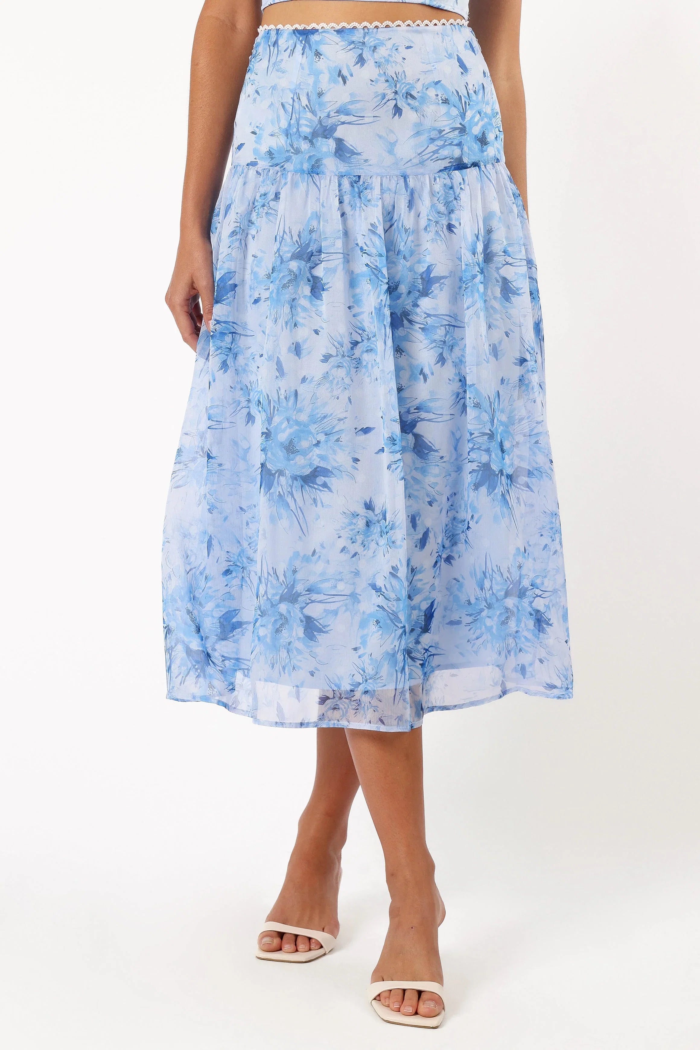 Elle Two Piece Set Blue Floral