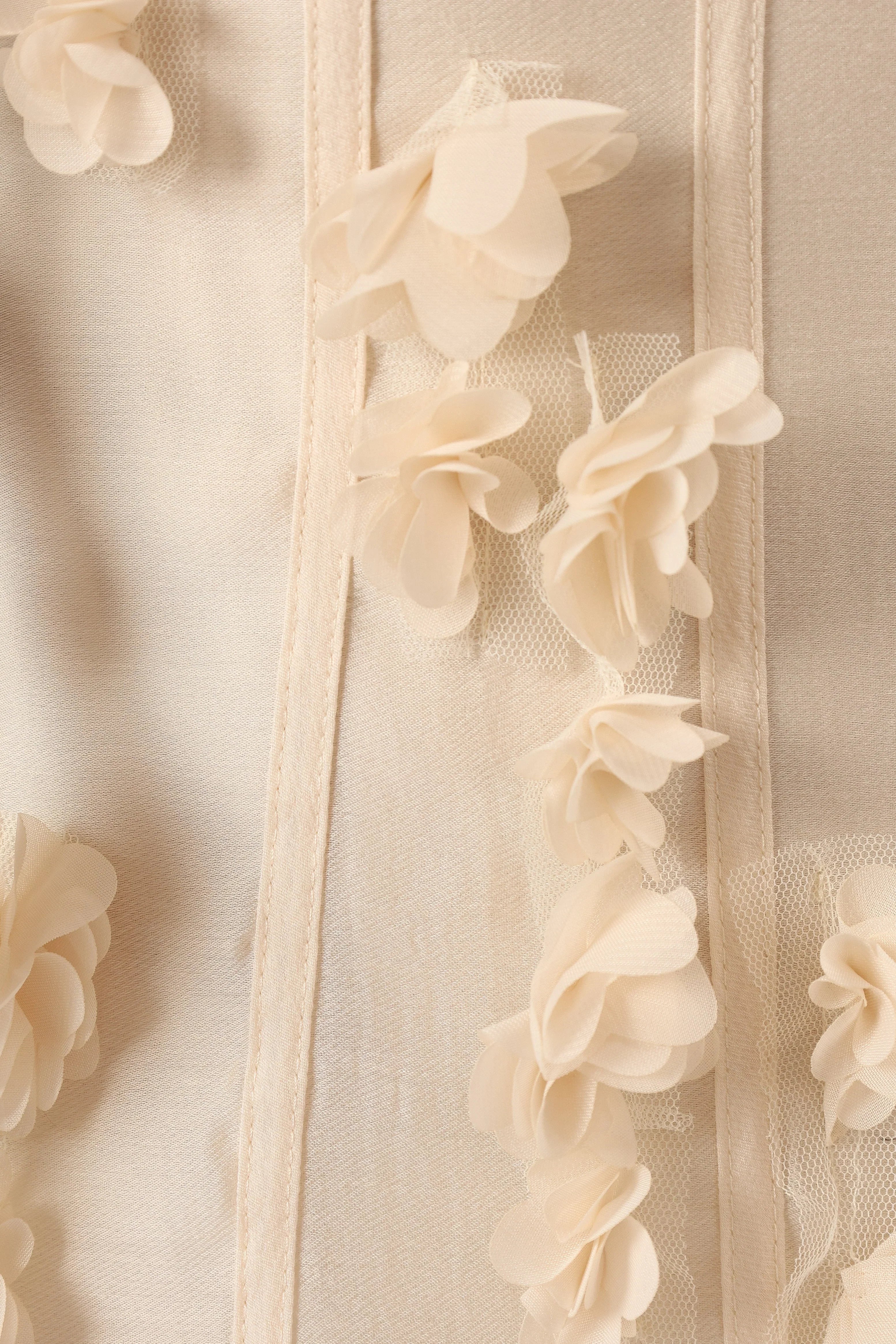 Posedly Midi Dress Cream
