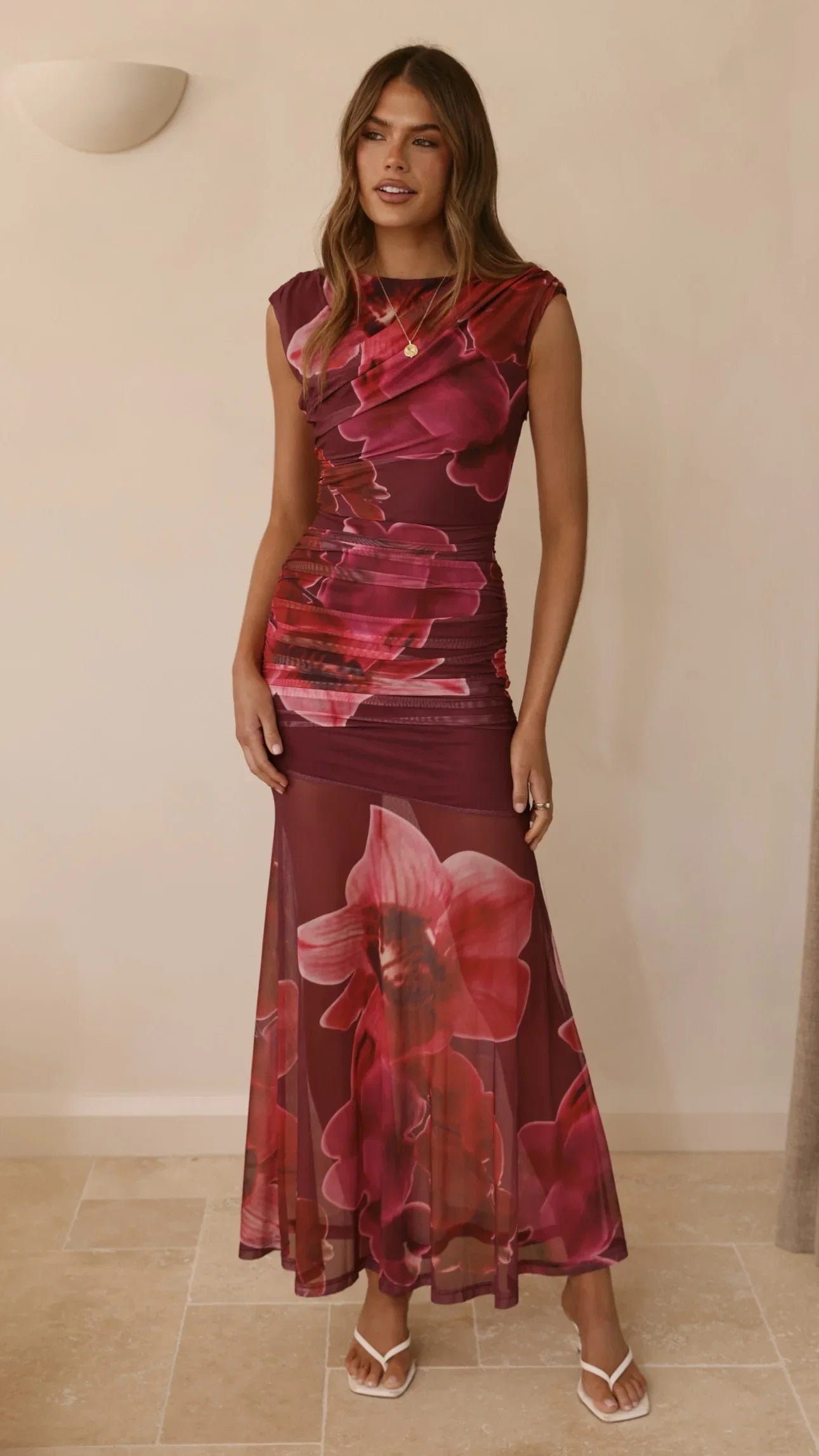 Delara Maxi Dress Fuchsia