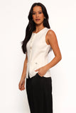 Andrea Knit Vest Top Cream