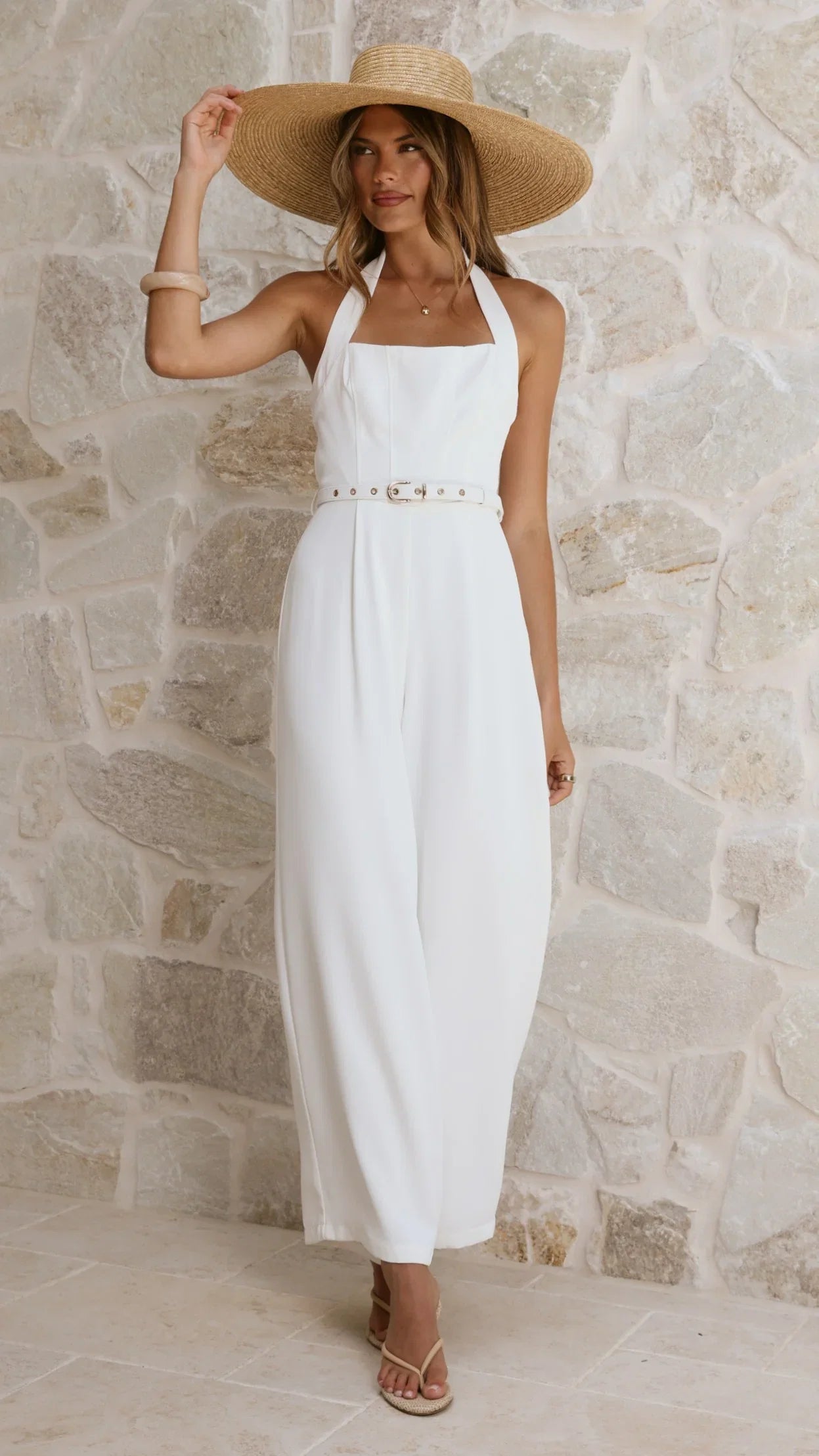 Cleo Jumpsuit White