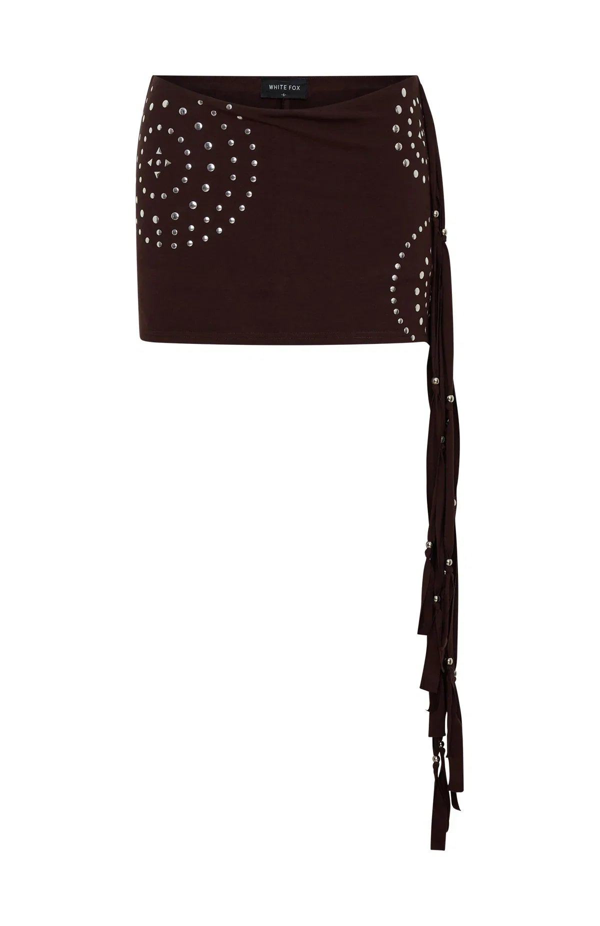 It Will Work Out Studded Mini Skort Dark Chocolate