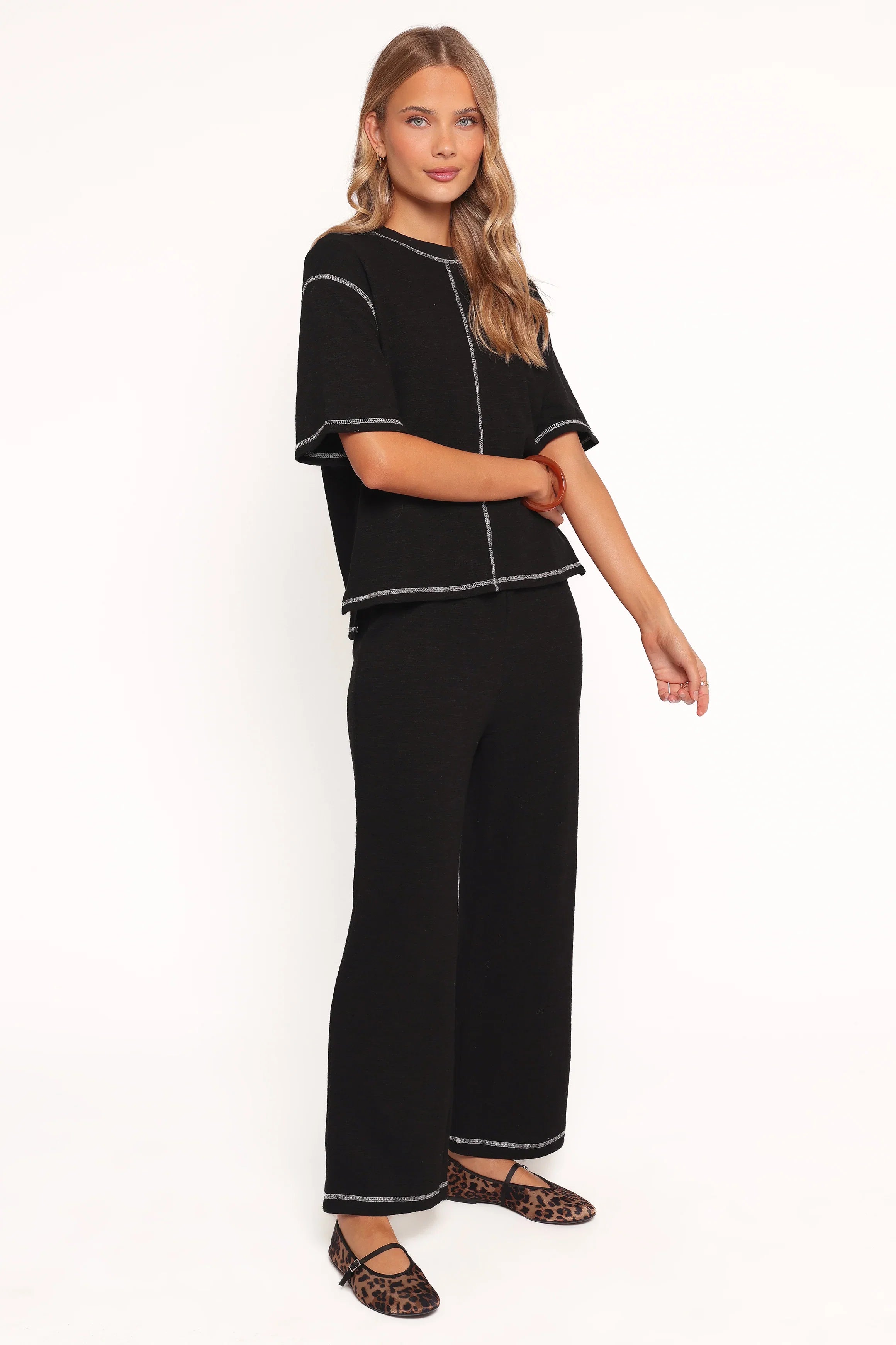 Angler Knit Set Black