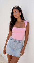 Maren Denim Skort Light Blue Wash