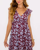 Enchanting Floral Ruffle Maxi Dress