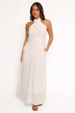 Betsy Halterneck Maxi Dress White