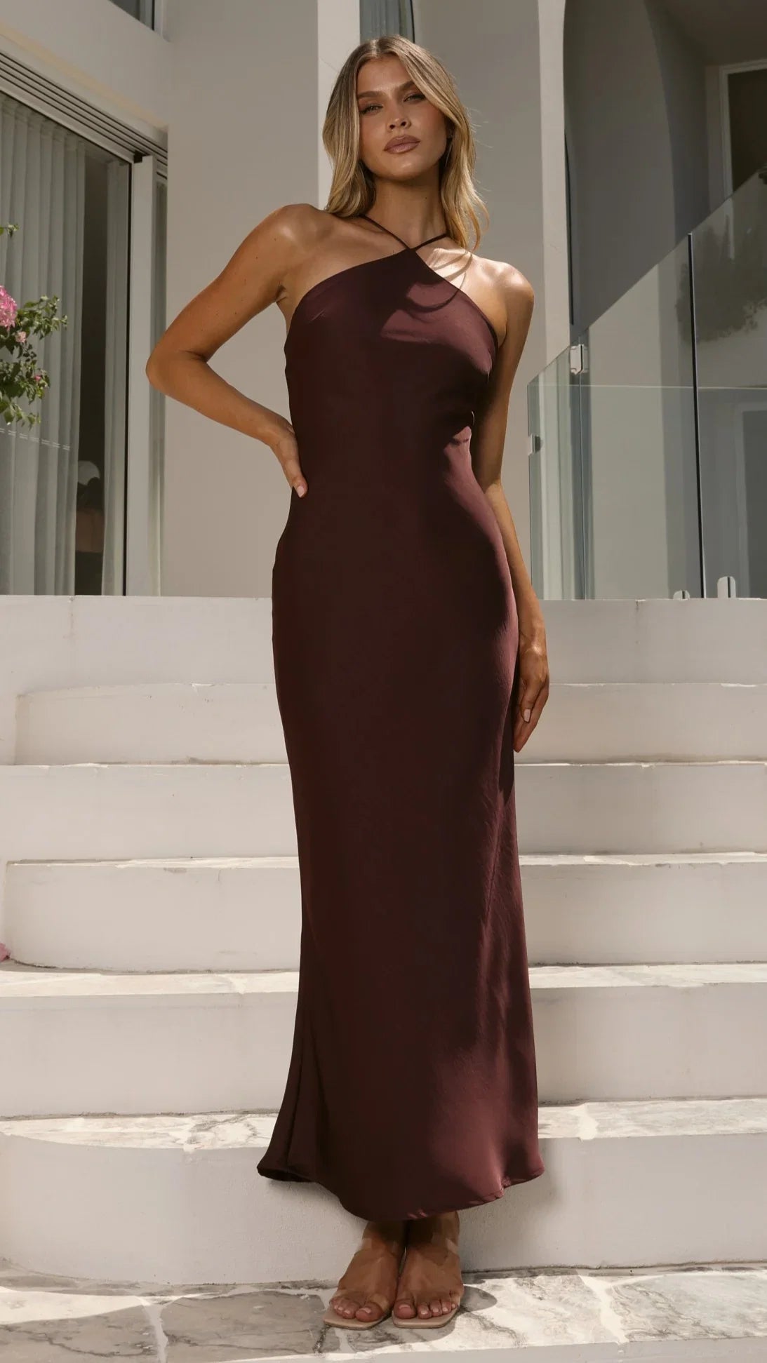 Chiara Maxi Dress Chocolate