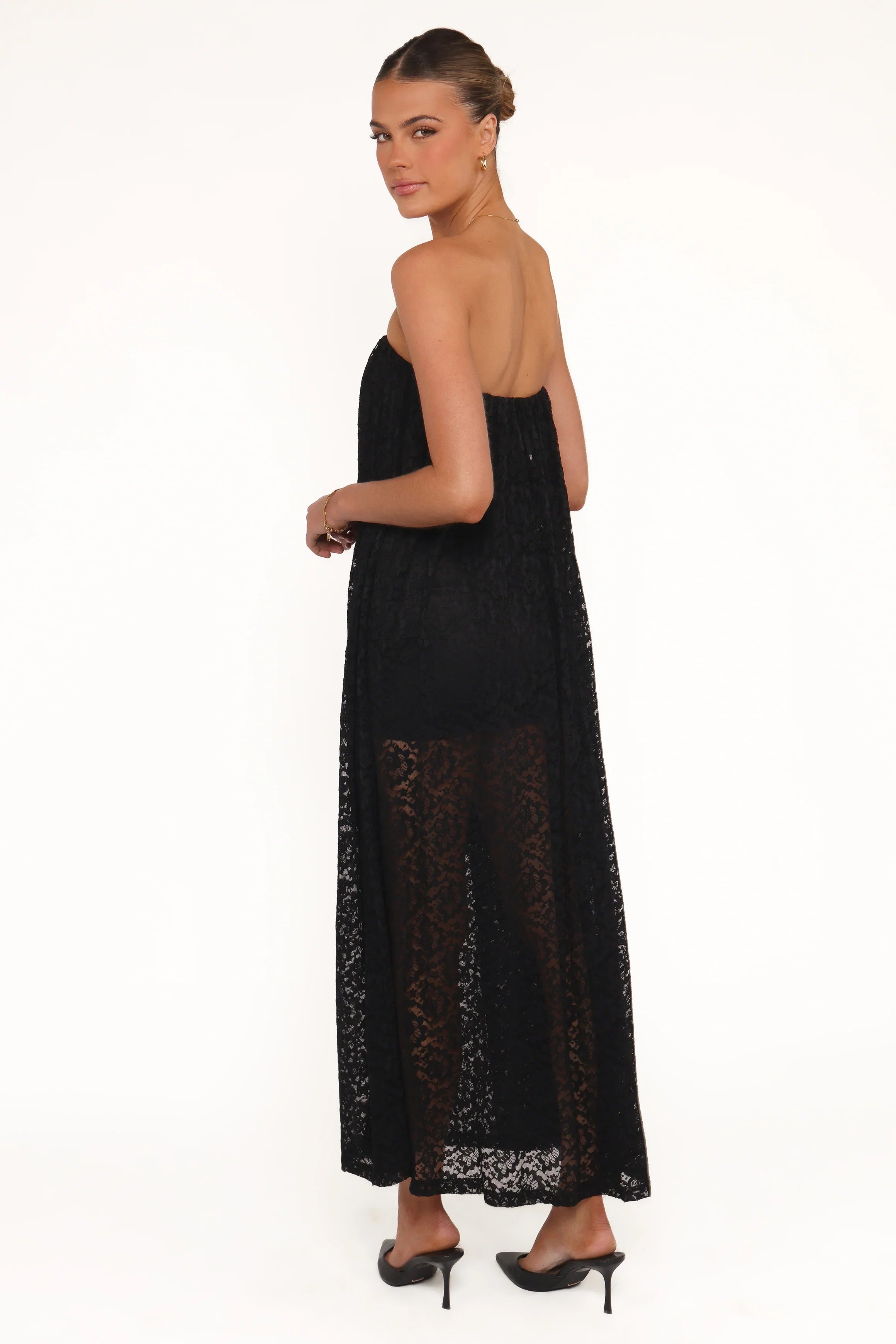 Davina Maxi Dress Black Lace