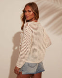 Beach Girl Woven Cover Up Sweater