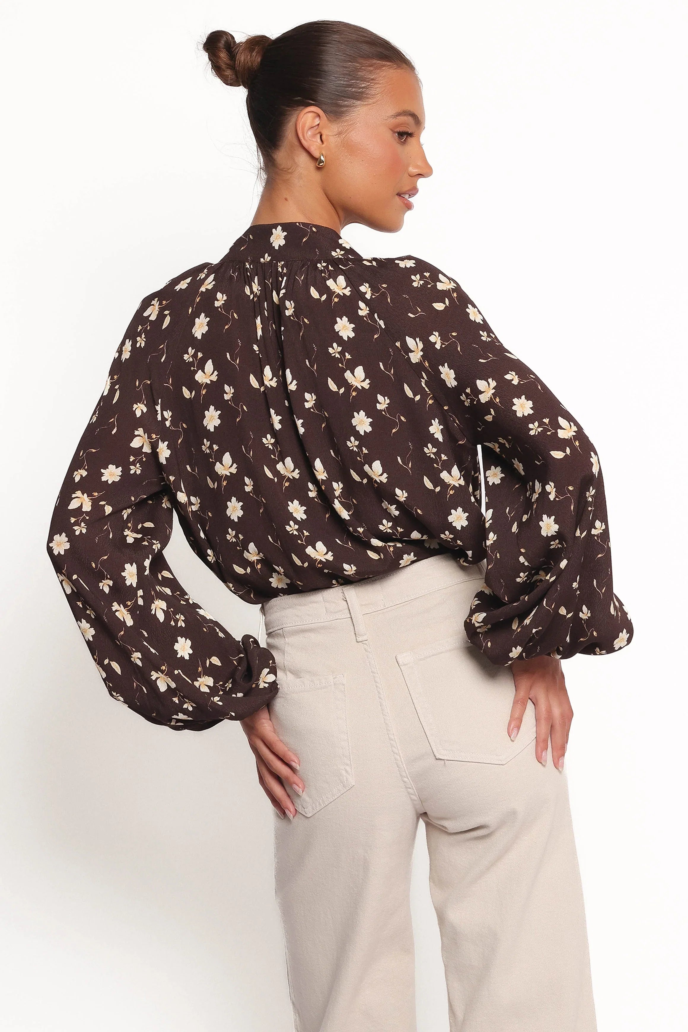 Marni Top Brown Ditsy
