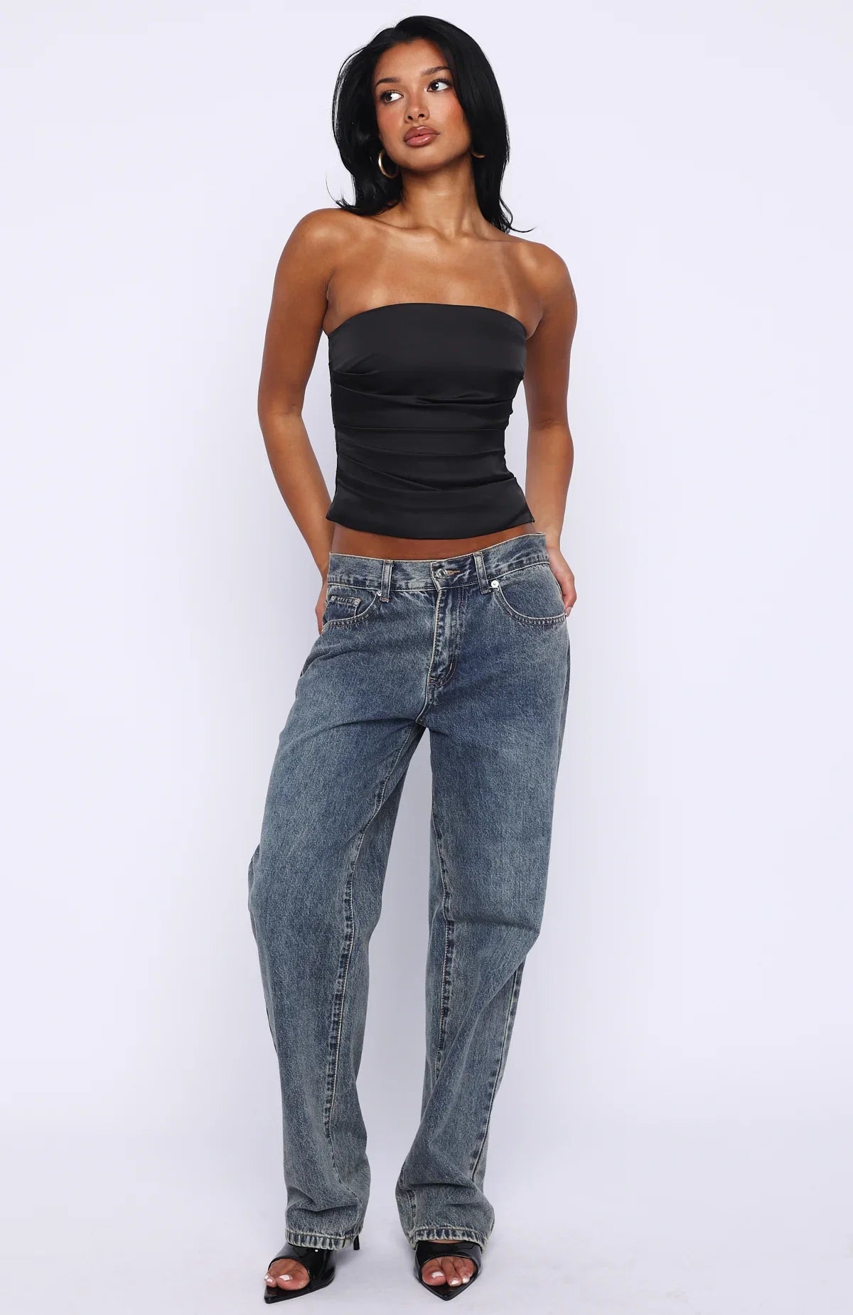 Never Failing Strapless Bustier Ink