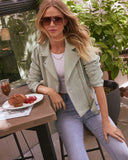 Carlena Suede Moto Jacket