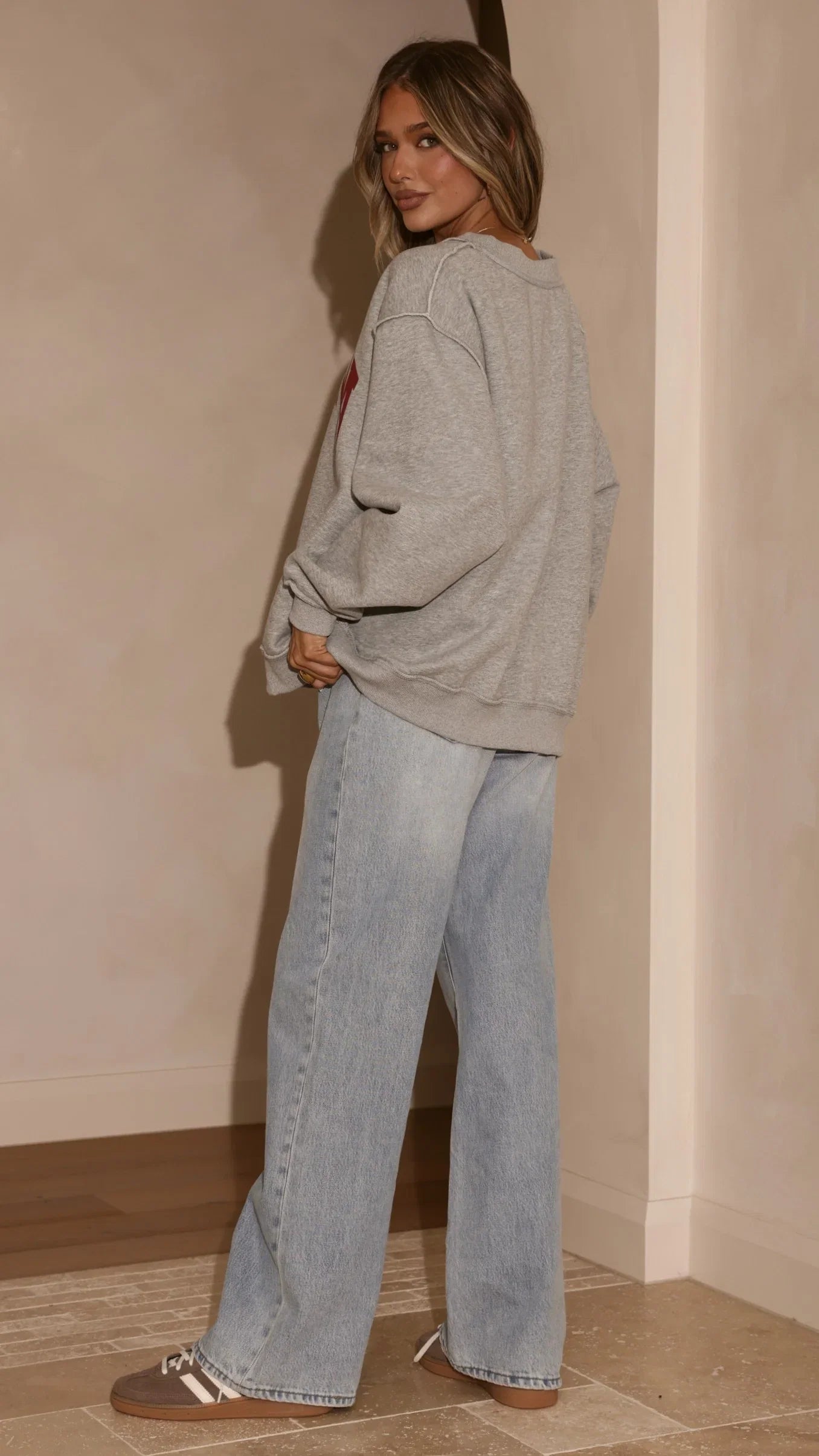 Indiana Crewneck Sweater Grey