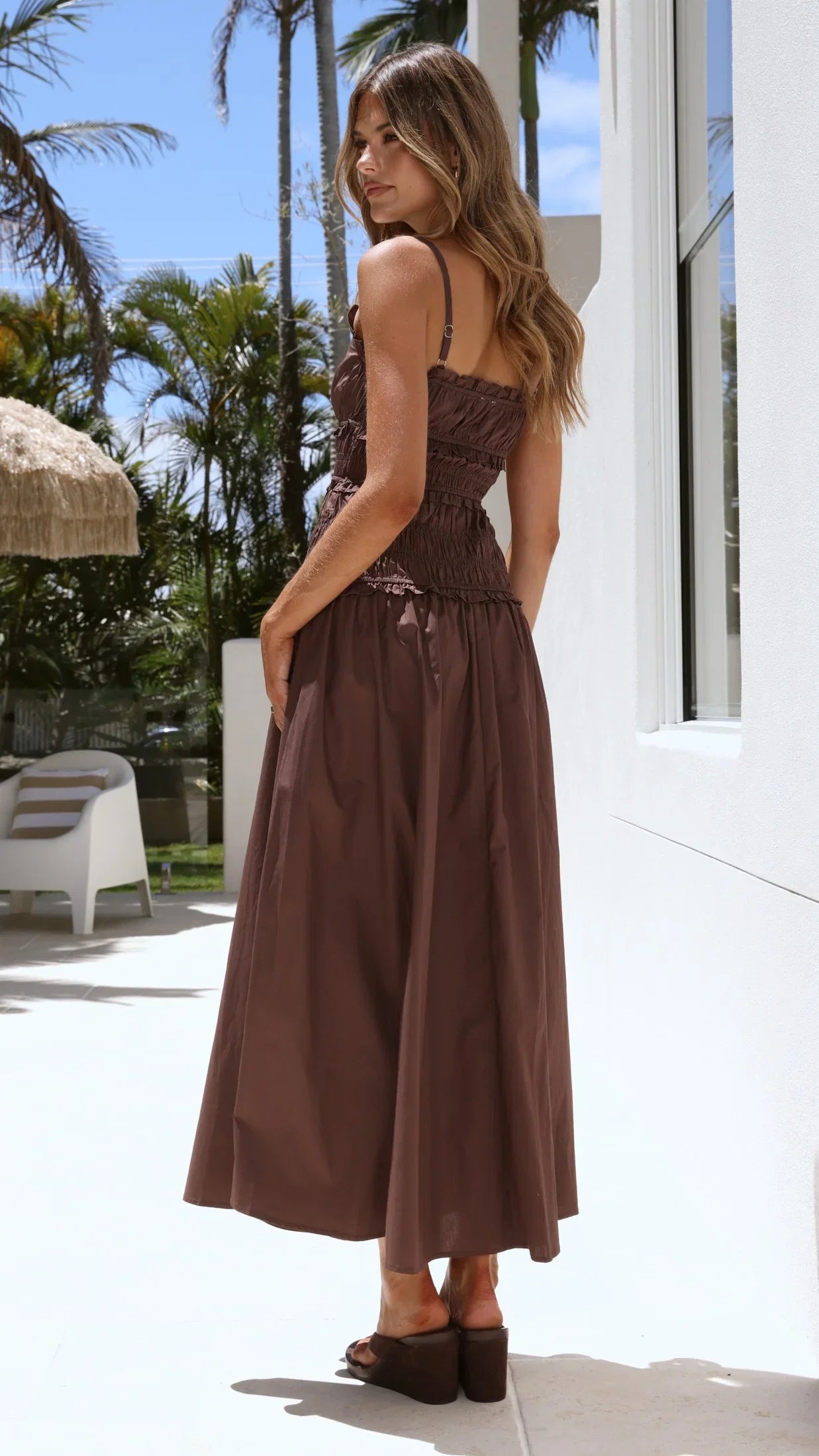 Vida Maxi Dress Brown