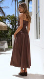 Vida Maxi Dress Brown