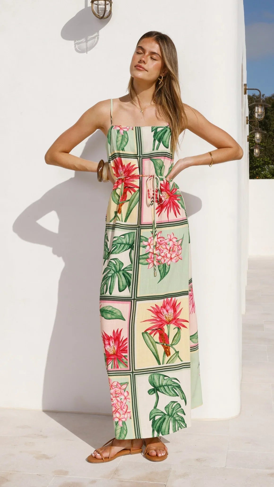 Elora Maxi Dress Tropical Bloom