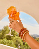 Glossed Horizon Chunky Bangle Set