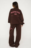 Studio 17 Raven Wide Leg Sweatpants Chocolate