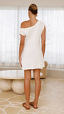 Robin Off Shoulder Mini Dress White