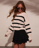 Lanie Striped Knit Sweater