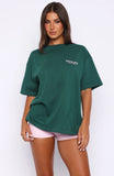 Outfit Of The Day Oversized Tee Forest Green